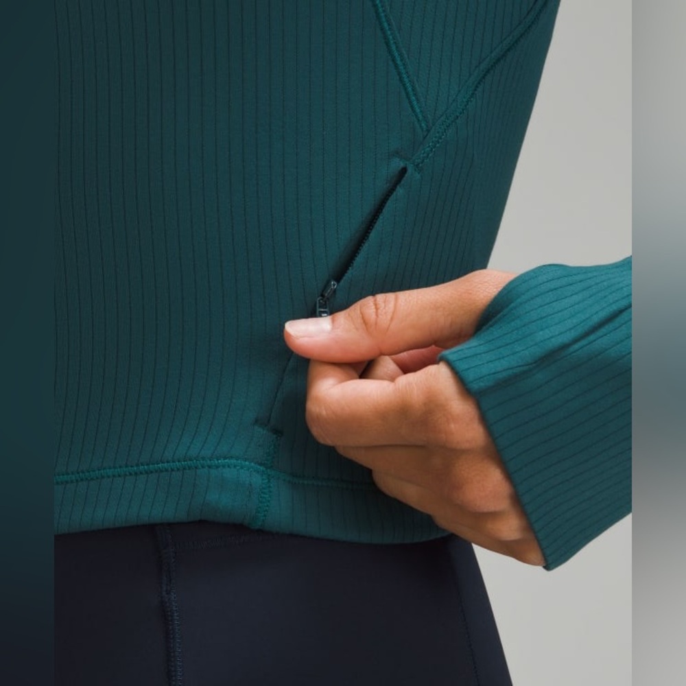 Lululemon Its Rulu Run Ribbed
Cropped Half Zip 🦋 - Picture 2 of 14
